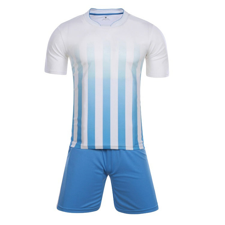 Gradient Soccer Jersey Set, Blank Short Sleeve Training Shirt