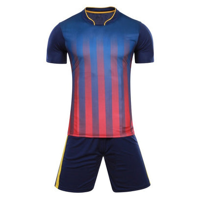 Gradient Soccer Jersey Set, Blank Short Sleeve Training Shirt