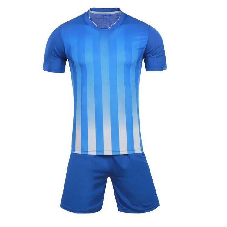 Gradient Soccer Jersey Set, Blank Short Sleeve Training Shirt