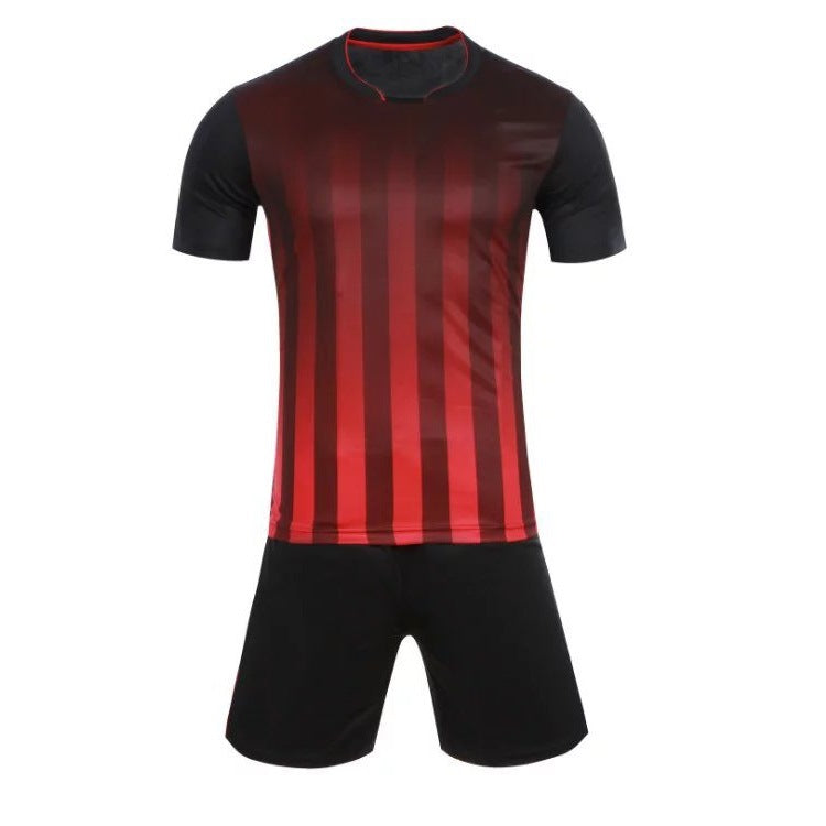 Gradient Soccer Jersey Set, Blank Short Sleeve Training Shirt