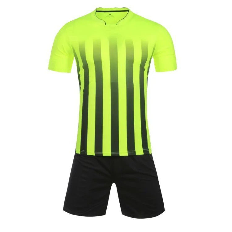 Gradient Soccer Jersey Set, Blank Short Sleeve Training Shirt