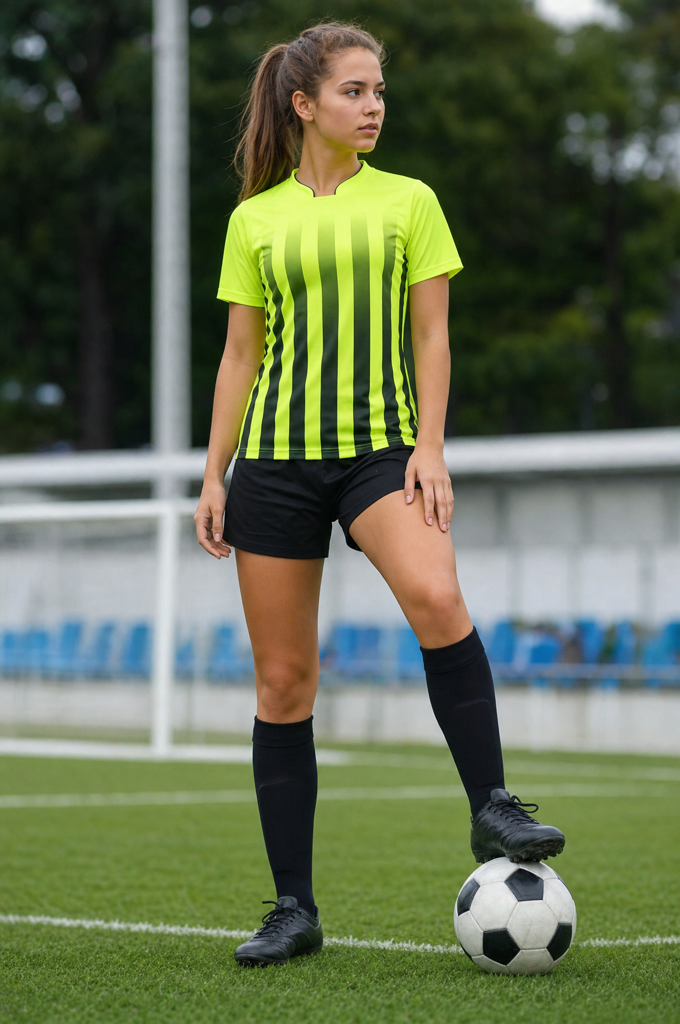 Gradient Soccer Jersey Set, Blank Short Sleeve Training Shirt