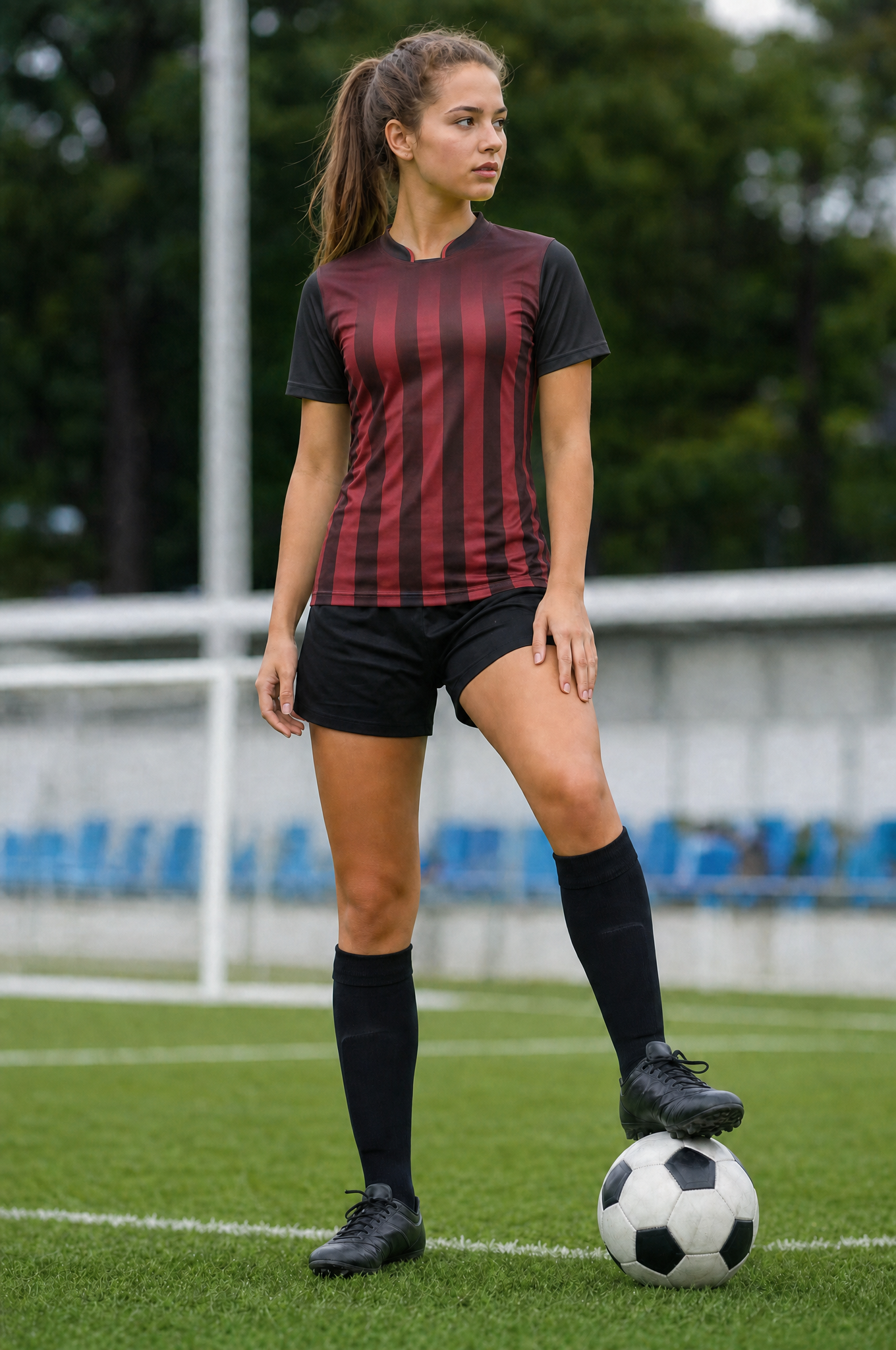 Gradient Soccer Jersey Set, Blank Short Sleeve Training Shirt