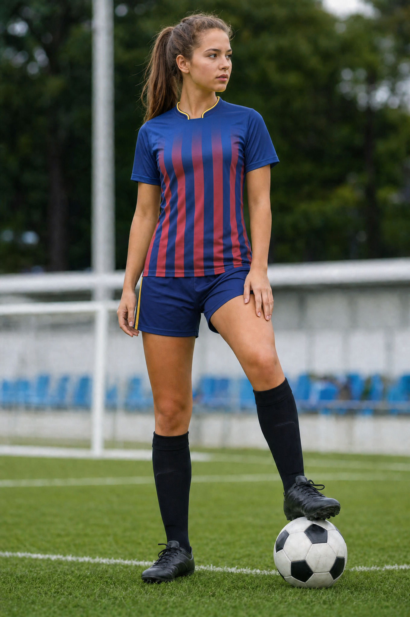 Gradient Soccer Jersey Set, Blank Short Sleeve Training Shirt