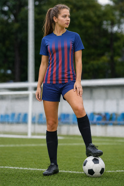 Gradient Soccer Jersey Set, Blank Short Sleeve Training Shirt